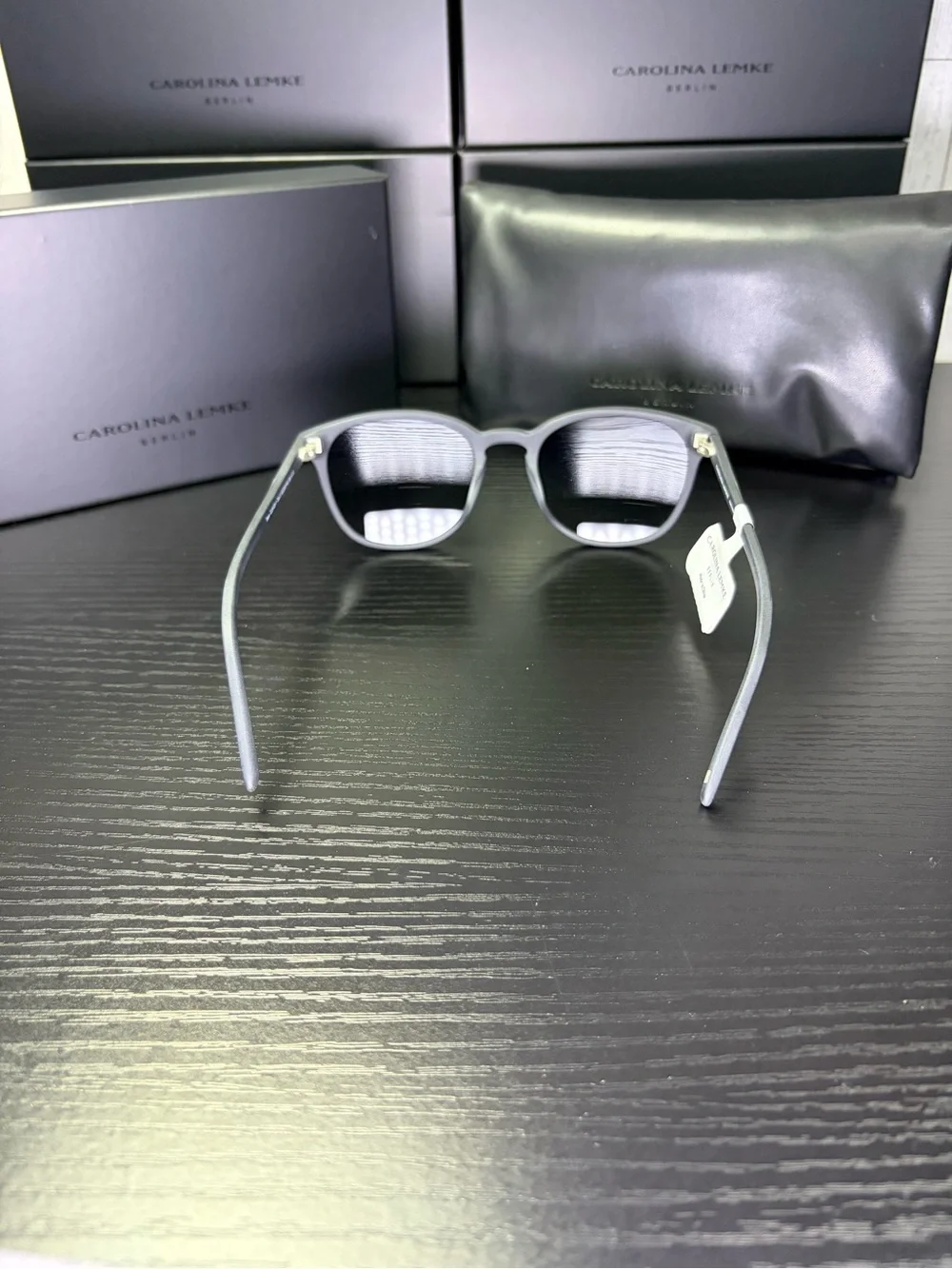 Carolina Lemke Women's Black Frame Sunglasses